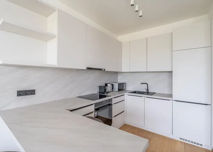 아파트 Blueground 9 Balcony Free Parking Prg-46